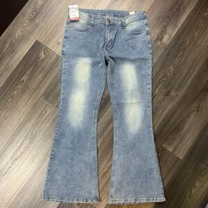 Everdesign Women's 1970s Bell Bottom Denim Jeans Size XL New